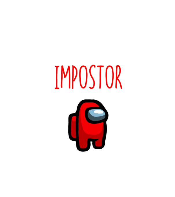 Impostor minta fekete pólón
