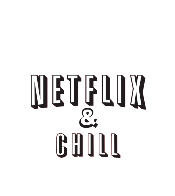 Netflix and chill minta piros pólón