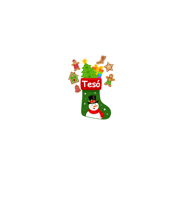 Tesó zokni minta fehér pólón