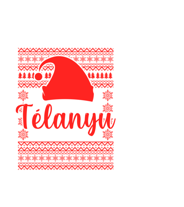 Télanyu minta fehér pólón