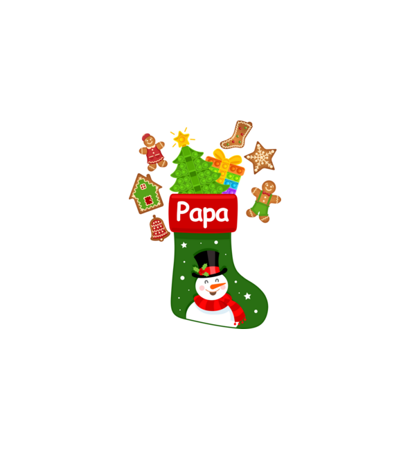 Papa zokni minta szürke pólón
