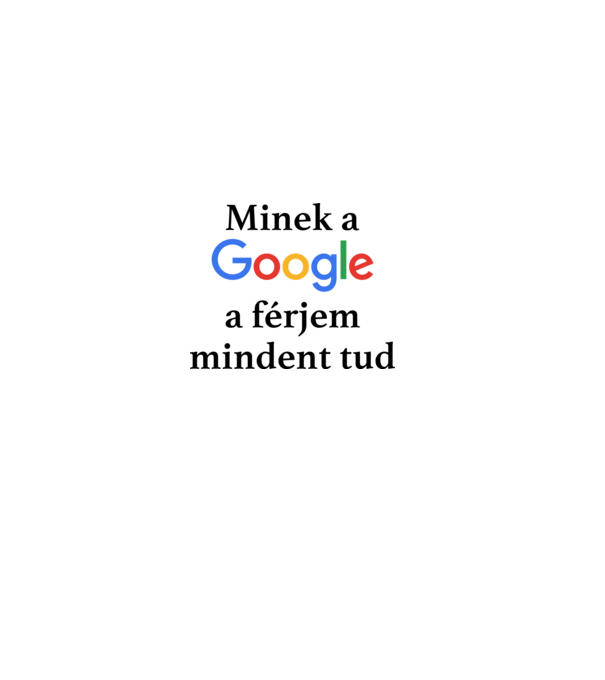 Google férj minta világos rózsaszín pólón