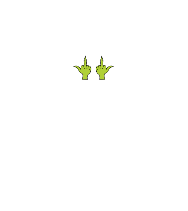 Grincs utálom a karácsonyt minta fekete pólón