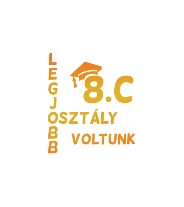 Legjobb osztály voltunk 8.c minta fehér pólón