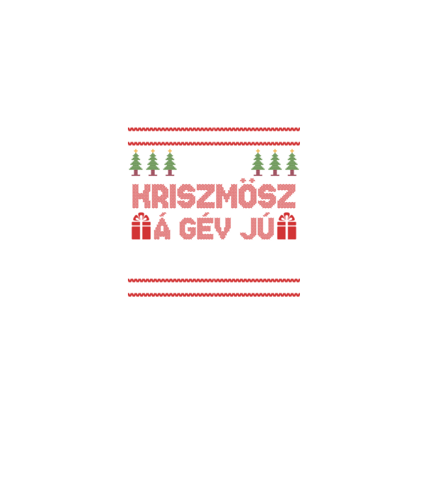 Lászt kriszmösz á gév jú mahart karácsonyi póló minta fekete pólón