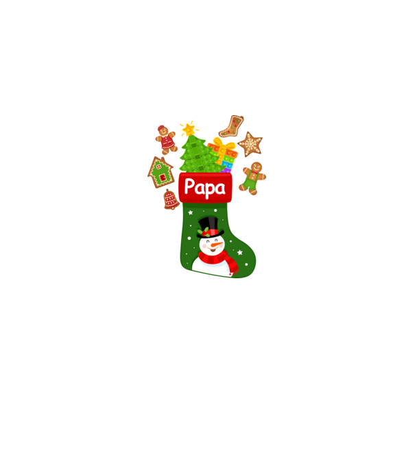 Papa zokni minta fehér pólón