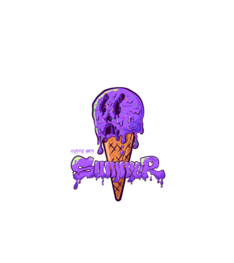 i f HATE summer | Purple minta almazöld pólón