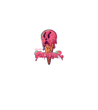 i f HATE summer | pink minta fehér/piros pólón