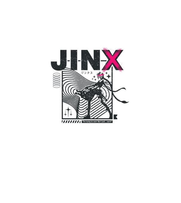 jinx minta világos rózsaszín pólón