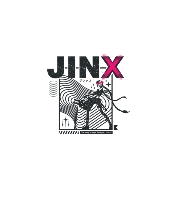 jinx minta fehér pólón