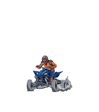 Quad minta sötétkék pólón