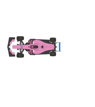 Forma 1 - Alpine minta világoskék pólón