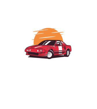 Toyota MR 2 minta fehér pólón