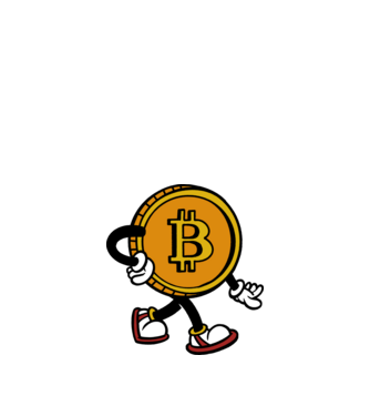 Bitcoin minta fehér pólón