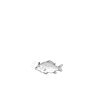 Mr. Fish minta fehér pólón