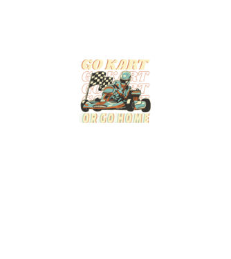 Gokart minta fekete pólón