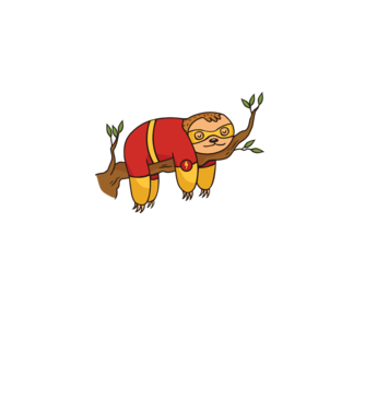 Flash lajhár minta fehér pólón