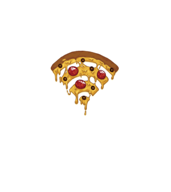 Pizza Wi-fi minta fekete pólón
