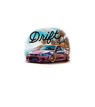 Driftelés minta fehér pólón