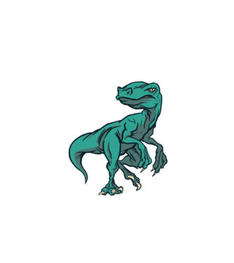 Raptor minta fehér pólón
