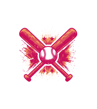 Baseball minta fehér pólón