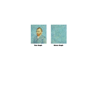 Van Gogh - nincs Gogh minta fehér pólón