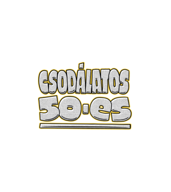 50 éves minta fehér pólón