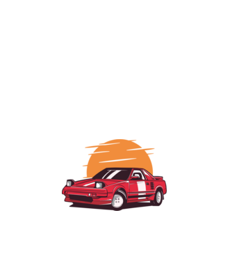 Toyota MR 2 minta fehér pólón