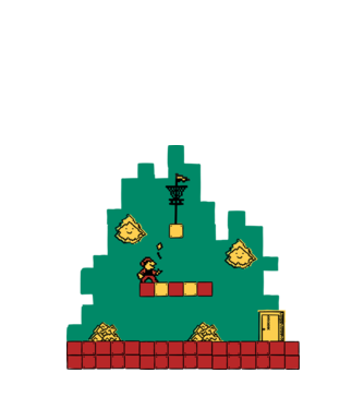 Super Mario minta fehér pólón