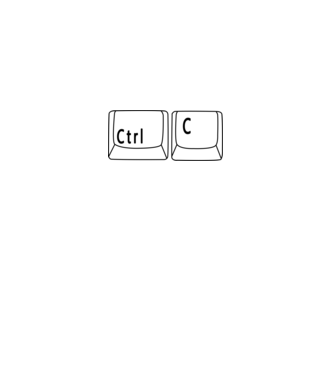 Ctrl C - Copy minta fekete pólón