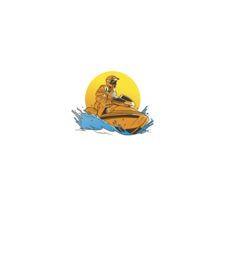 Jetski minta szürke pólón