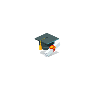 Diploma minta királykék pólón