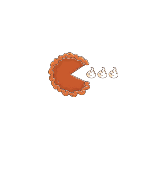 Pite Pac man minta fehér pólón