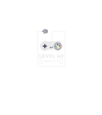 Level 40 minta farmerkék pólón