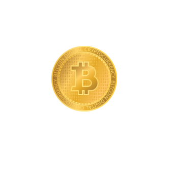 Arany bitcoin minta fekete pólón
