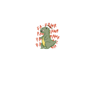 Karácsonyi T-rex minta fekete pólón