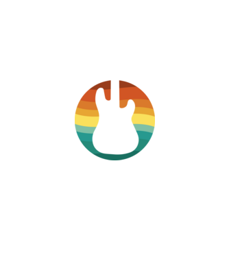 Basszusgitár minta fekete pólón