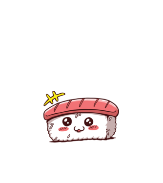 Sushi minta sötétkék pólón