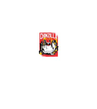 Csincsilla godzilla minta fekete pólón