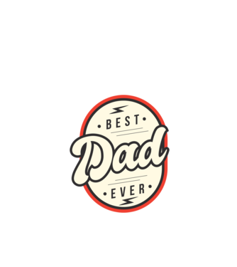 Best Dad Ever minta türkiz pólón