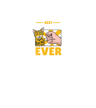 Best Cat Dad Ever minta türkiz pólón