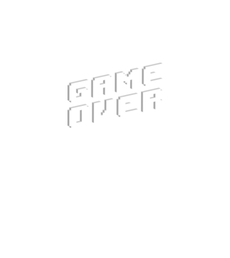 Game over minta fekete pólón