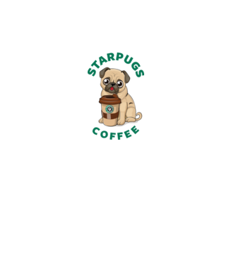 Starpugs coffee minta fehér pólón