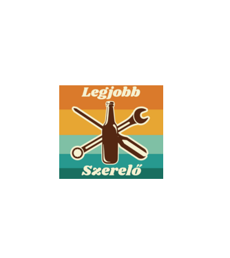 Legjobb szerelő minta fekete pólón