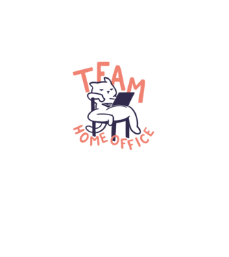 Team home office minta fehér pólón