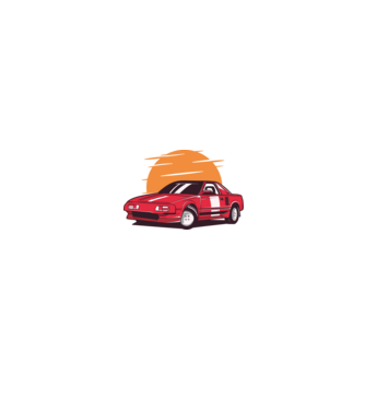 Toyota MR 2 minta fehér/piros pólón