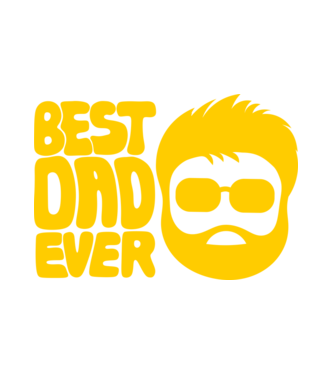 Best Dad Ever minta fehér pólón