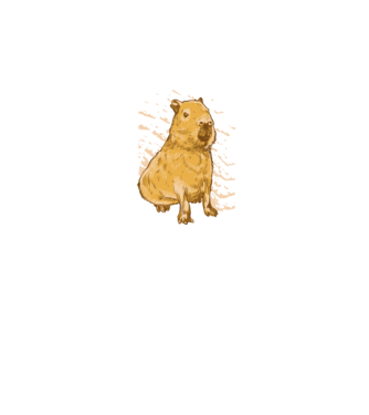 Capybara minta fehér pólón