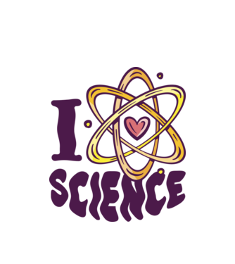 I love science minta fehér pólón