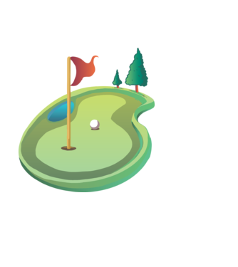 Golf minta világoskék pólón